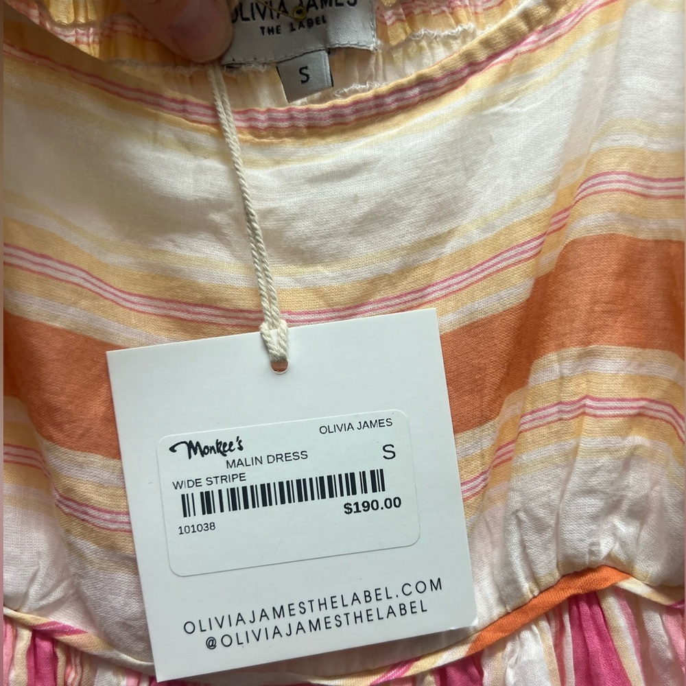 Olivia James Malin Wide Stripe Maxi Sundress - Picture 6 of 8